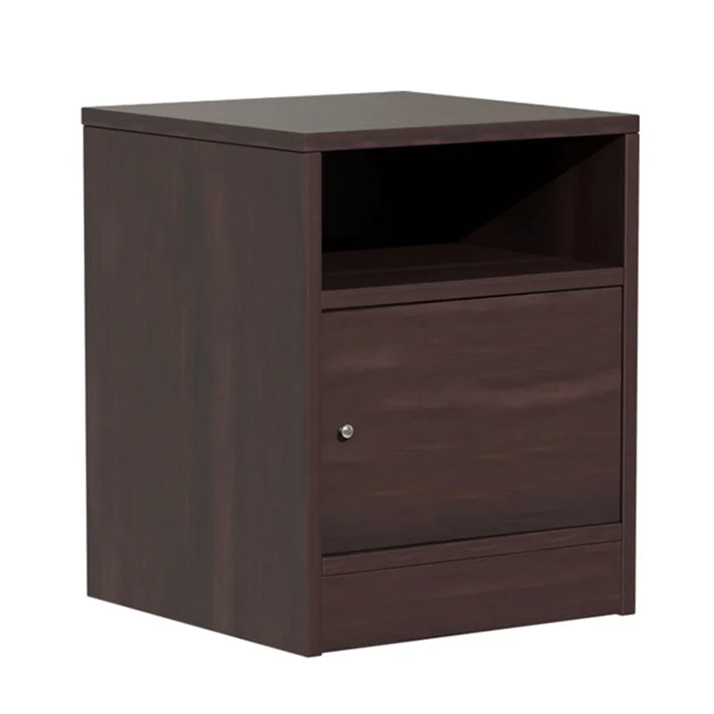 Noptiera Foly cu cabinet din stejar gri 40x40x50cm