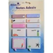 Notes adeziv index Office Cover SN7136, 250 coli, 12-25-40x45mm, scolar, 3 forme, set 10 modele