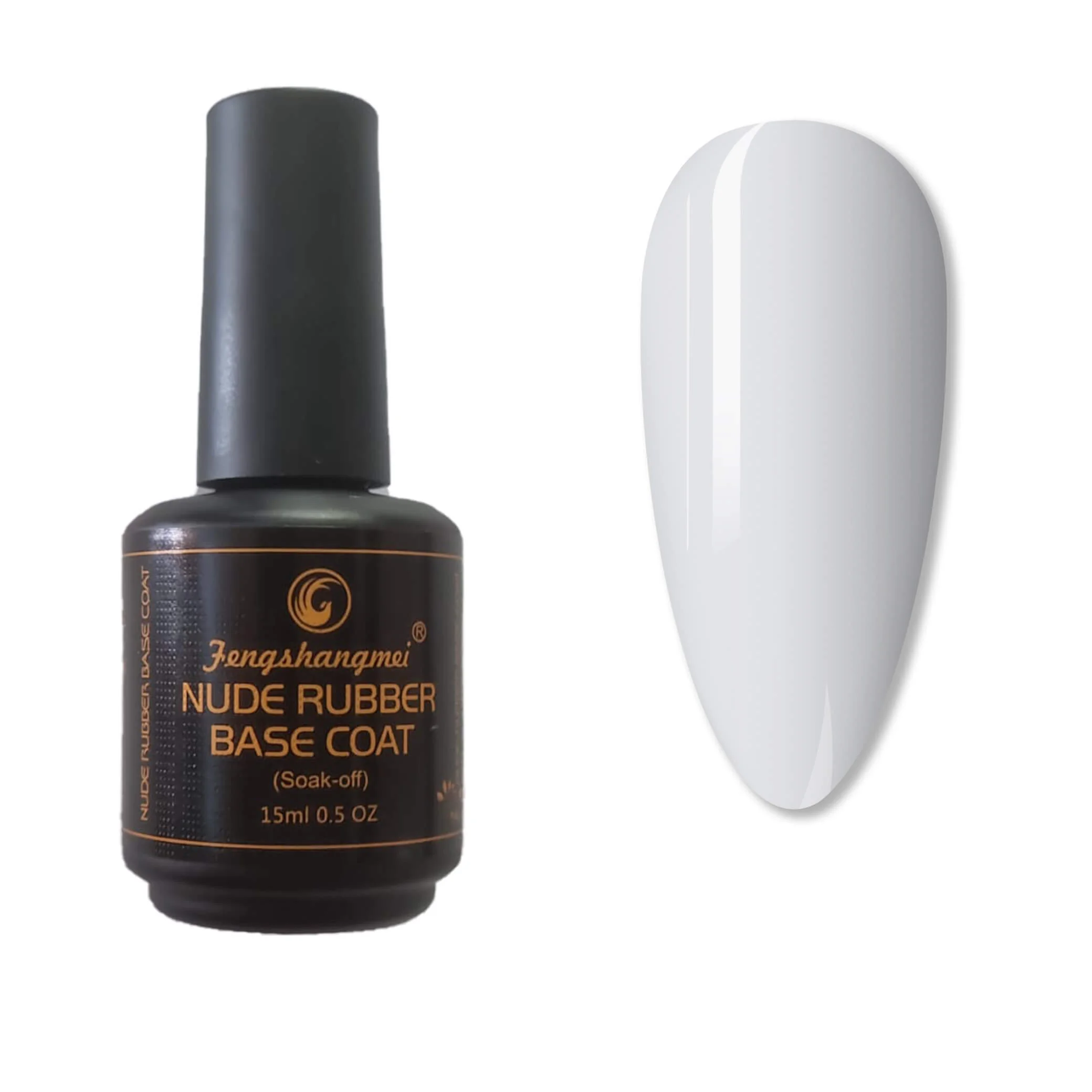 Nude Rubber Base Coat FSM- Nr.15 Alb Laptos - JHJ-343TS-15 - Everin.ro