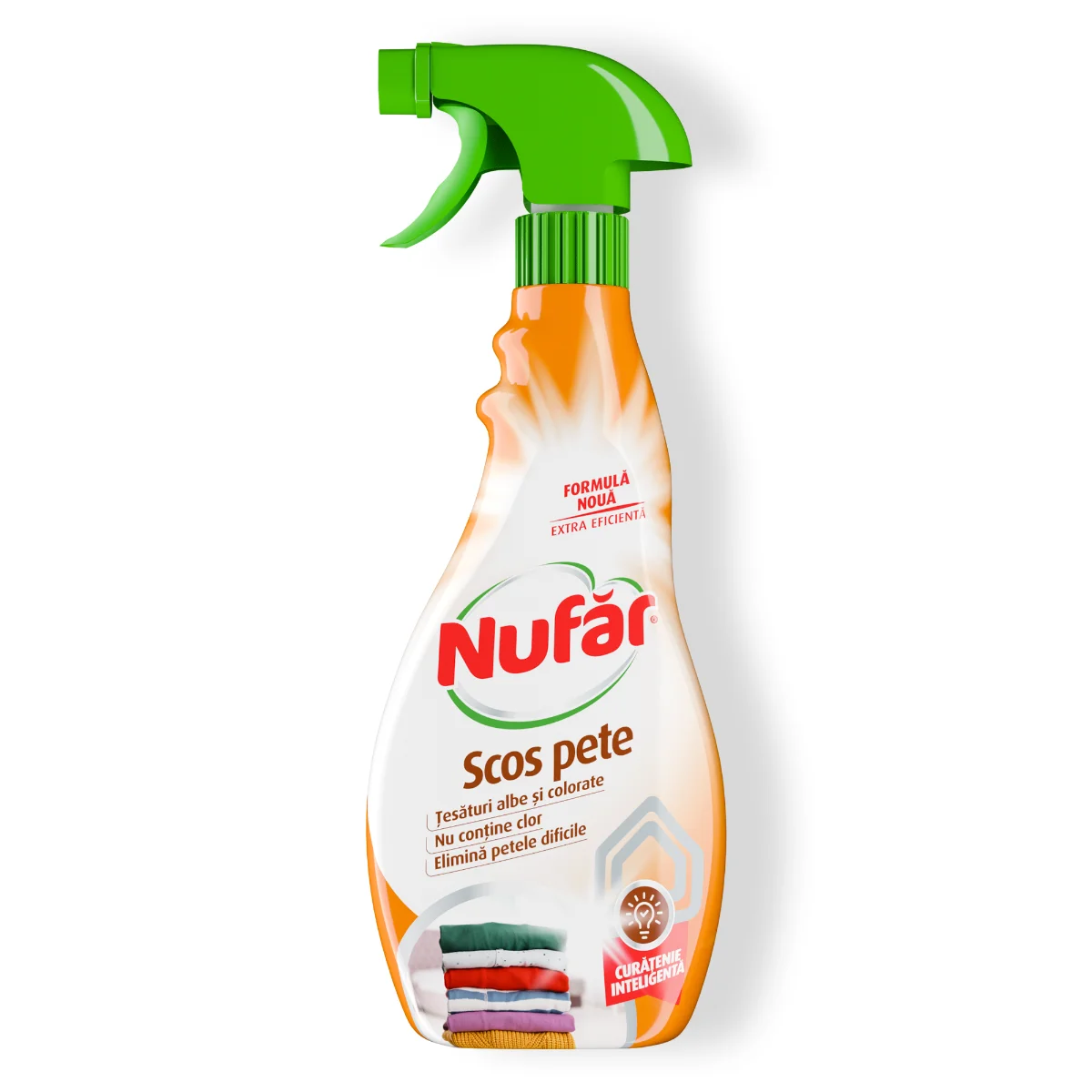 Nufăr Scos Pete, Soluție Fără Clor Pentru Țesături Albe și Colorate, 500 Ml