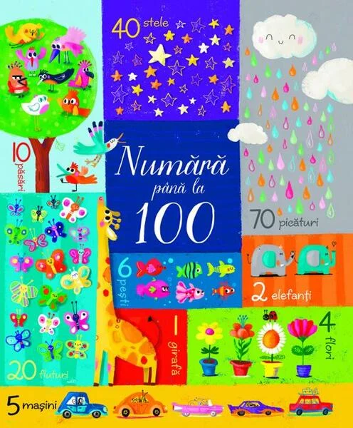 Număra până la 100 - Paperback brosat - Usborne books - Univers Enciclopedic