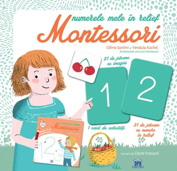 Numerele mele in relief Montessori - Paperback brosat - Céline Santini, Vendula Kachel - Didactica Publishing House