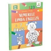 Numerele si limba engleza. Colorez si invat