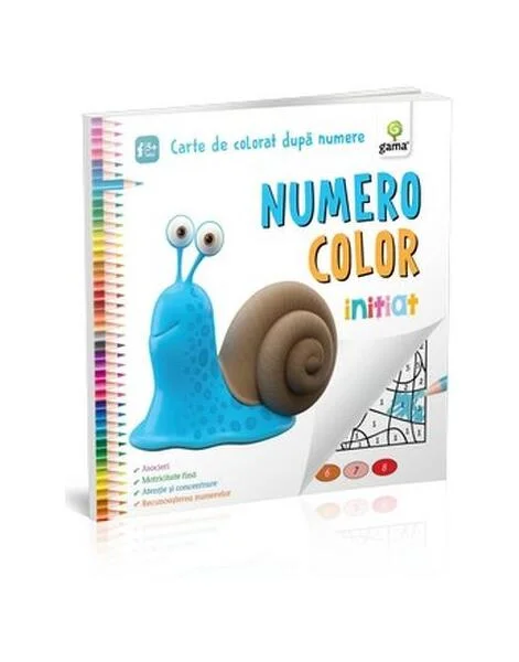 NumeroColor Inițiat. Carte de colorat după numere - Paperback brosat - *** - Gama