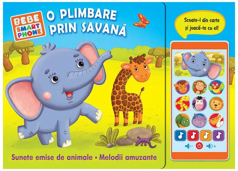 O plimbare prin savană. (carte sonoră) - Board book - *** - Prut