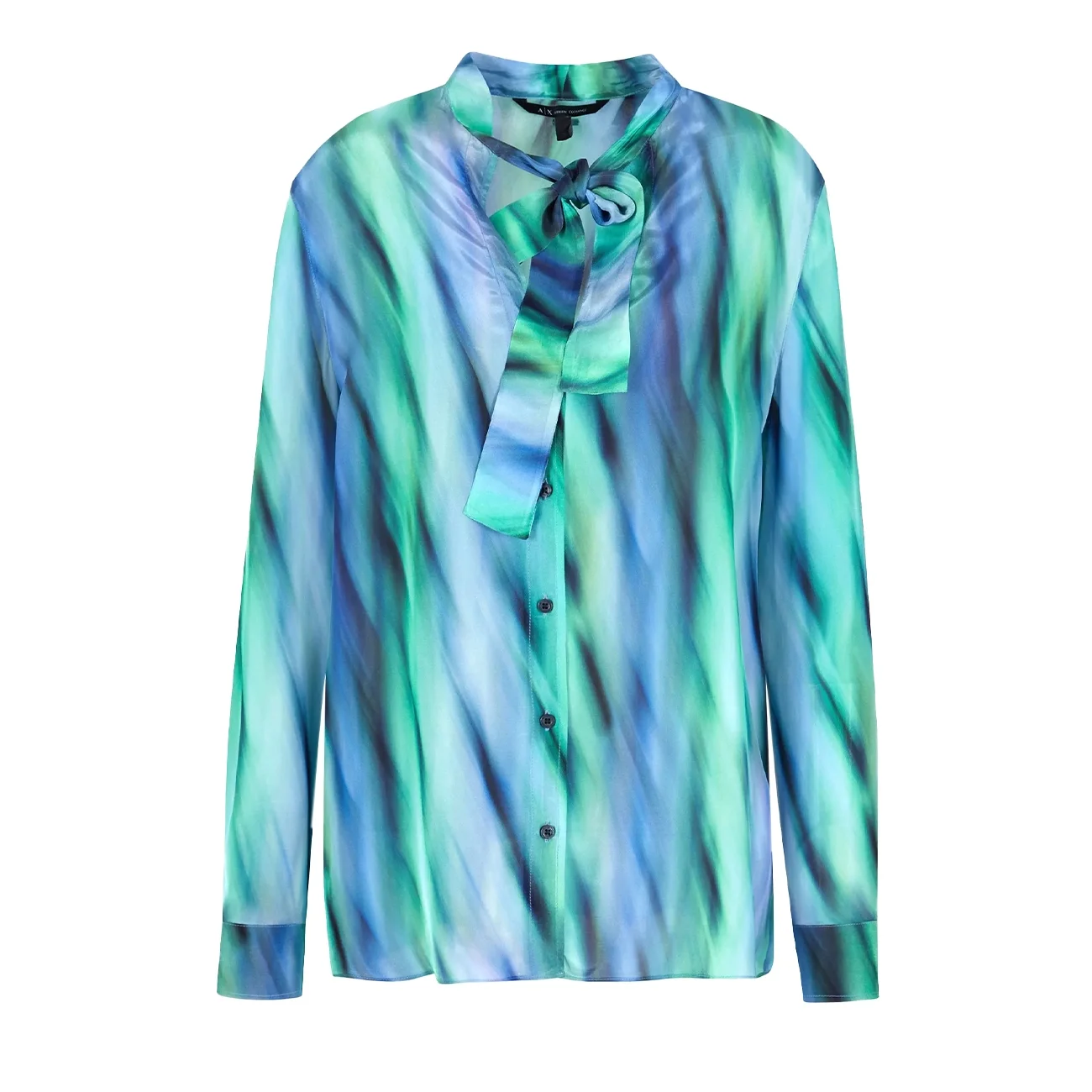 Ocean waves blouse green Xs
