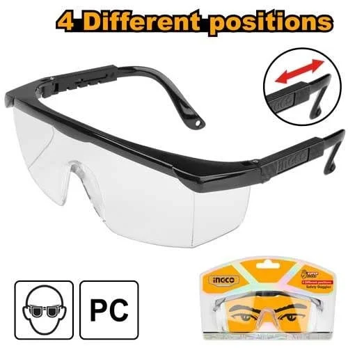 Ochelari de protectie cu reglaj, 4 pozitii, Ingco HSG04