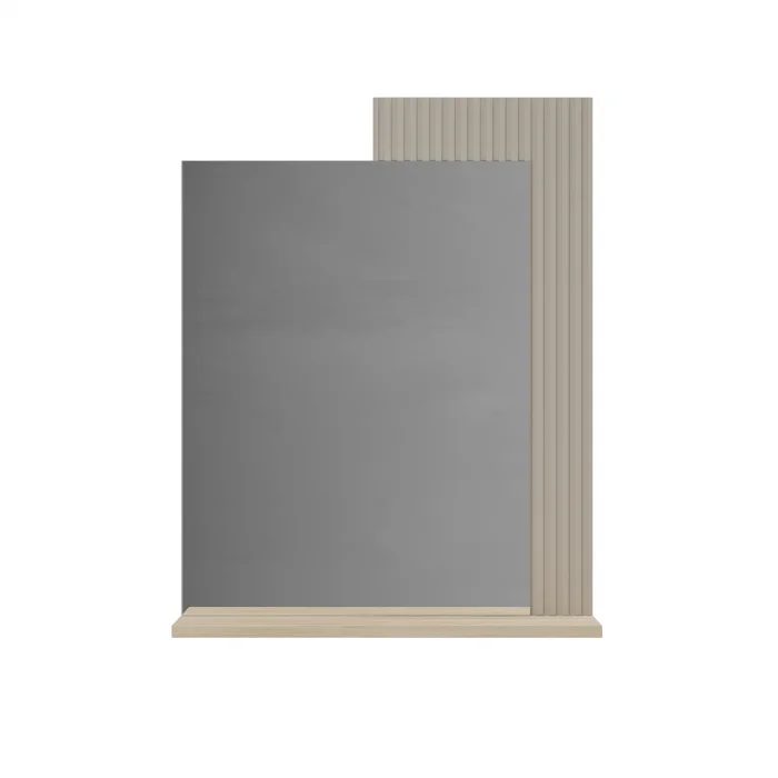 Oglinda DOMINICA, taupe + stejar silverjack, 65x26x83,5 cm