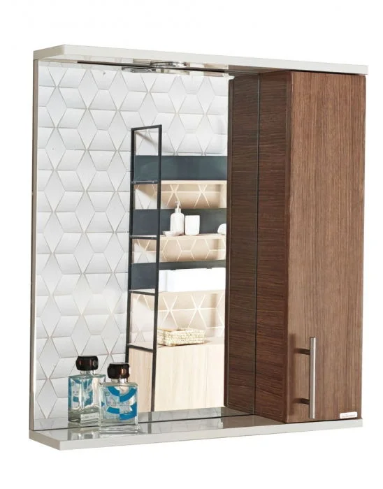 Oglinda seria 020, front MDF, bambus, 55x71 cm