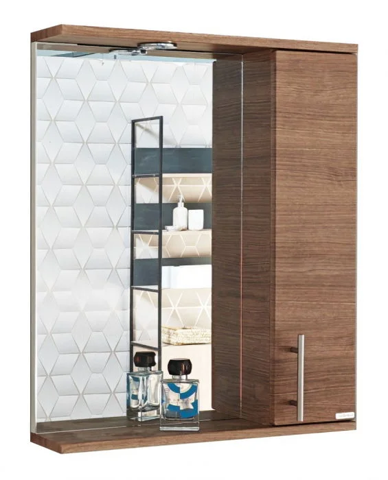 Oglinda seria 020, front MDF, bambus, 60x71 cm