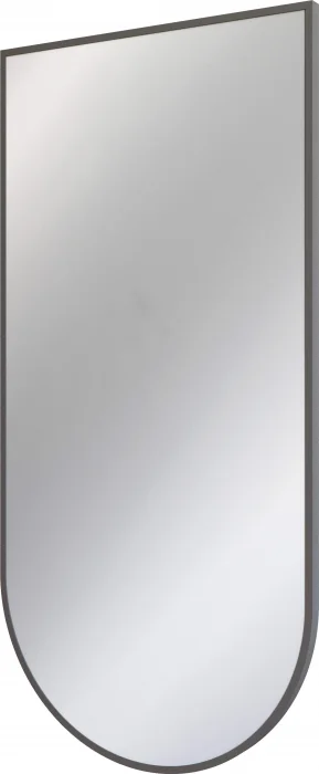 Oglinda suspendata, in rama aluminiu, grafit mat, 50x100 cm, Deante Silia
