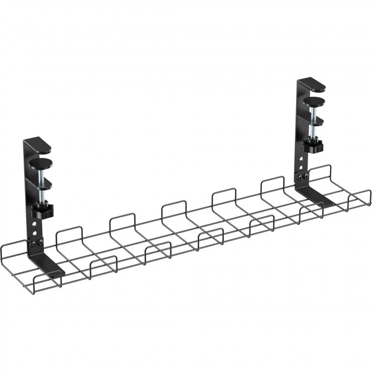 Organizator cabluri sub birou 0.6m Negru, InLine IL23190G