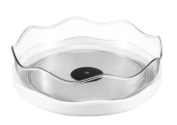 Organizator rotativ 360 grade pentru bucatarie / baie 27 cm alb