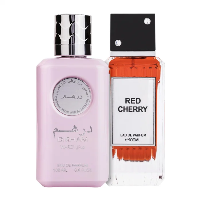 Pachet 2 parfumuri Dirham Wardi 100 ml si Red Cherry 100 ml