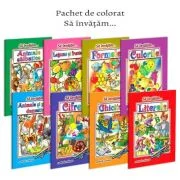 Pachet 8 carti de colorat format A4