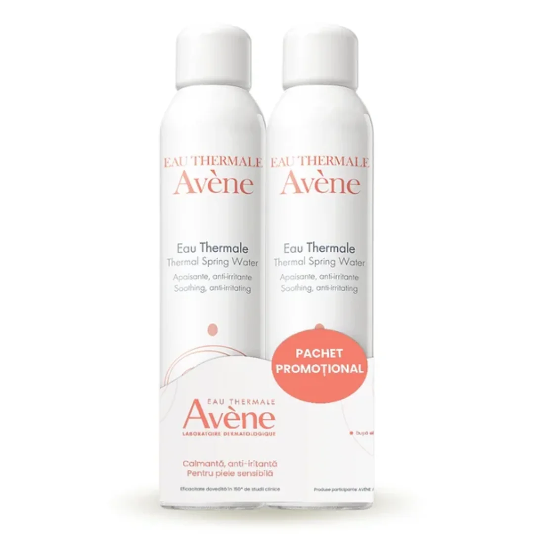 Pachet Apa termala spray, 300ml + 300ml, Avene