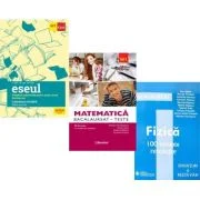 Pachet Bacalaureat 2026. Eseul. Literatura Romana. Pregatire individuala pentru proba scrisa, Matematica M1. Teste si Fizica 100 variante rezolvate -