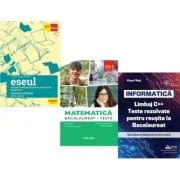 Pachet Bacalaureat 2026. Eseul. Pregatire individuala pentru proba scrisa, Matematica M2 Profil Stiinte ale naturii. Teste si INFORMATICA. Limbaj C++.