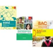 Pachet Bacalaureat 2026. Eseul. Pregatire individuala pentru proba scrisa si Matematica M2 Profil Stiinte ale naturii. Teste si Biologie. Notiuni teor
