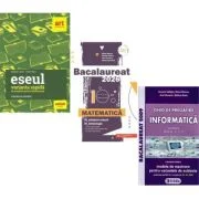 Pachet Bacalaureat 2026. Eseul. Varianta rapida de pregatire, Matematica M-stiintele-naturii si M-tehnologic si Informatica clasele 11-12, intensiv Pa