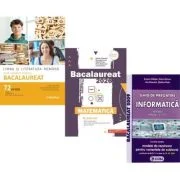 Pachet Bacalaureat 2026. Limba si literatura romana. 72 teste complete, Matematica M_Mate-Info si Informatica. Ghid de pregatire clasele 11-12 intensi