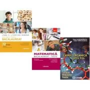 Pachet Bacalaureat 2026. Limba si literatura romana 72 teste complete, Matematica M1. Teste si Chimie organica pentru liceu. Sinteze. Probleme. Teste