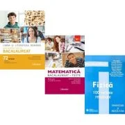 Pachet Bacalaureat 2026. Limba si literatura romana 72 teste complete, Matematica M1. Teste si Fizica 100 variante rezolvate - Mimi Gramnea, Rodica Ma