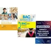 Pachet Bacalaureat 2026. Limba si literatura romana 72 teste complete, Matematica si INFORMATICA. Limbaj C++. Teste rezolvate Mate-Info - Mimi Gramnea