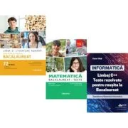 Pachet Bacalaureat 2026. Limba si literatura romana 72 teste complete, Teste Matematica M2 Profil Stiinte ale naturii si INFORMATICA. Limbaj C++. Test