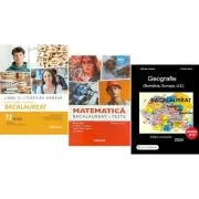 Pachet Bacalaureat 2026. Limba si literatura romana Ghid complet cu 72 teste, Matematica M2 Tehnologic. Teste si Geografie Sinteze Teste Rezolvari - M