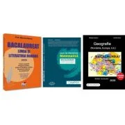 Pachet Bacalaureat 2026. Limba si literatura romana, Matematica filiera tehnologica: servicii, resurse si tehnic si Geografie Sinteze Teste Rezolvari