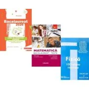 Pachet Bacalaureat 2026. Limba si literatura romana, Matematica M1. Teste si Fizica 100 variante rezolvate - Mihaela Dobos, Rodica Manolescu, Doru Bad