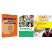 Pachet Bacalaureat 2026. Limba si literatura romana, Matematica M2 Profil Stiinte ale naturii si Biologie. Notiuni teoretice si teste pentru clasele 1