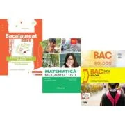 Pachet Bacalaureat 2026. Limba si literatura romana, Matematica M2 Profil Stiinte ale naturii. Teste si Biologie. Notiuni teoretice si teste pentru cl