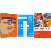Pachet Bacalaureat 2026. Limba si literatura romana, Matematica M2 Tehnologic. Teste sI Fizica 100 variante rezolvate - Mariana Badea, Daniela Stoica,