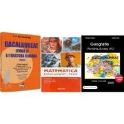 Pachet Bacalaureat 2026. Limba si literatura romana, Matematica M2 Tehnologic. Teste si Geografie Sinteze Teste Rezolvari - Mariana Badea, Daniela Sto