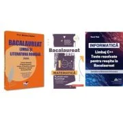 Pachet Bacalaureat 2026. Limba si literatura romana, si Matematica M-stiintele-naturii si M-tehnologic si INFORMATICA. Limbaj C++. Teste rezolvate Mat