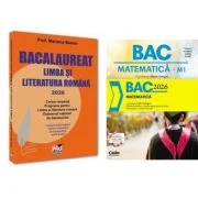 Pachet Bacalaureat 2026. Limba si literatura romana si Matematica - Mariana Badea, Radu Gologan