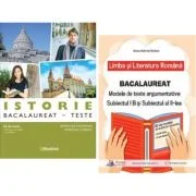 Pachet Bacalaureat Limba si literatura romana Subiectul 1 si 2 si Istorie 65 teste - Oana Valeria Chelaru, Adrian Ilie Aichimoaie