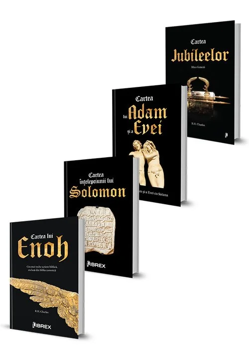 Pachet Cartea lui Enoh + Cartea intelepciunii lui Solomon + Cartea lui Adam si a Evei + Cartea Jubileelor. Set 4 carti