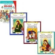 Pachet Fise de lucru Religie clasa pregatitoare si 3 volume Invatam de la Sfinti: Sf. ioan Botezatorul, Sf. Mare Mucenic Mina, Maica Domnului - Cristi
