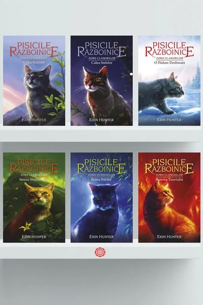 Pachet Seria Pisicile războinice: Zorii clanurilor - Erin Hunter - Galaxia Copiilor