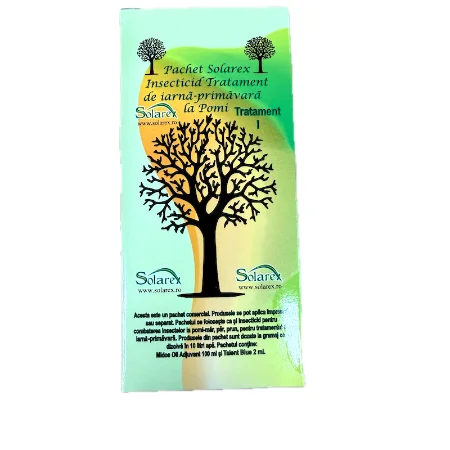 Pachet ulei+insecticid pomi 10L apa -prima stropire- Midos Oil adjuvant 100 ml + insecticid Talent Blue 2 ml