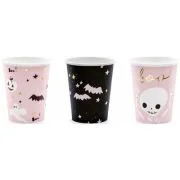 Pahare print halloween, 220ml, hartie, PartyTime Halloween, set 6 buc