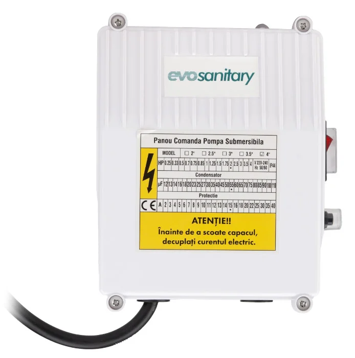 Panou Comanda Pompa apa Submersibila 750 W, Evotools 682181