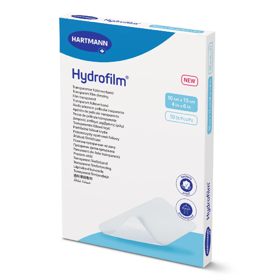 Pansament transparent Hydrofilm, 10*15 cm, 10 bucati, HartMann