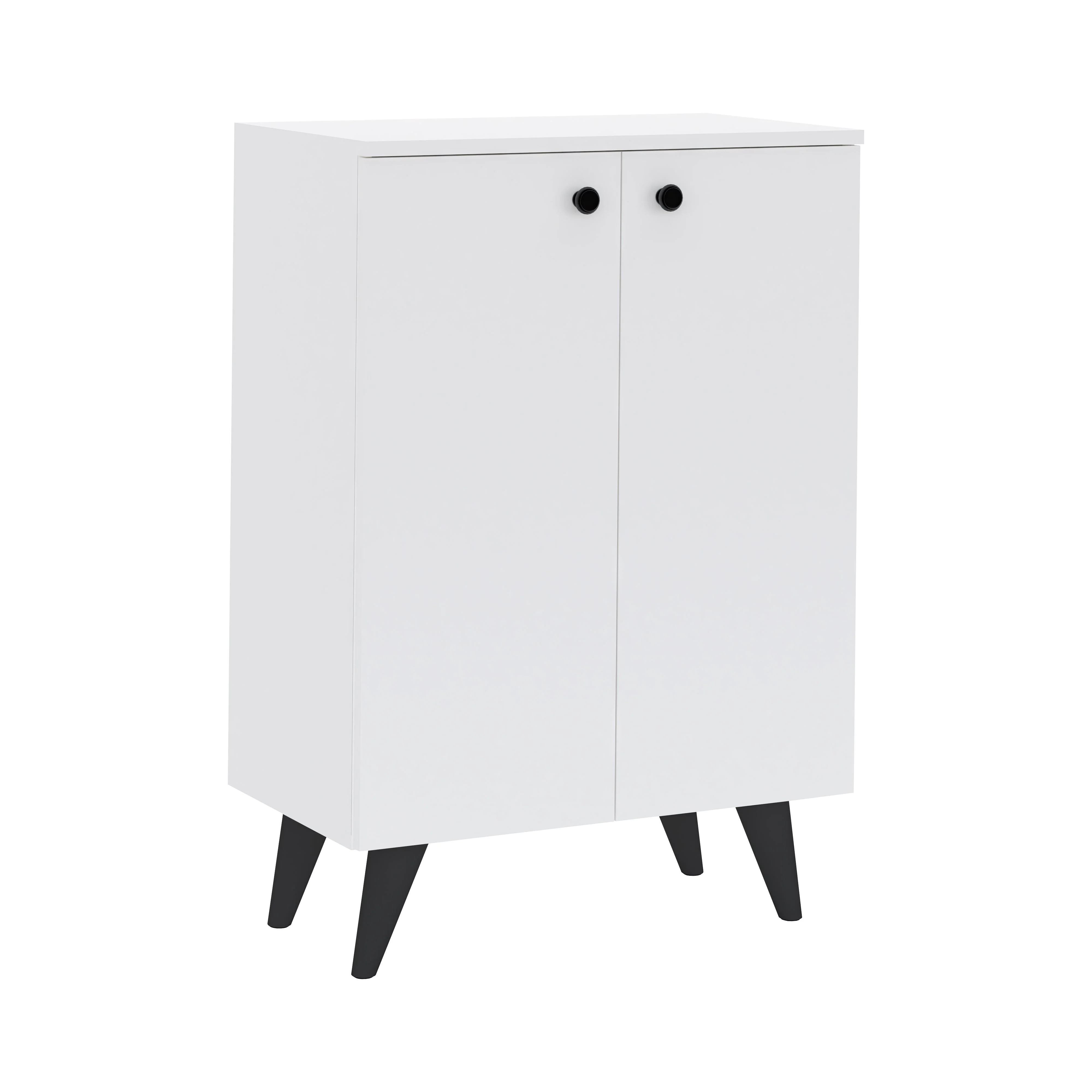 Pantofar Luton, 2 Usi, Alb, 62 x 35 x 90 cm