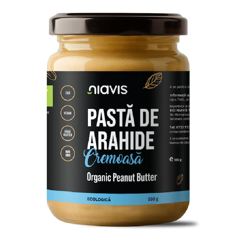 Pasta de arahide cremoasa Ecologica - BIO, 500g, Niavis