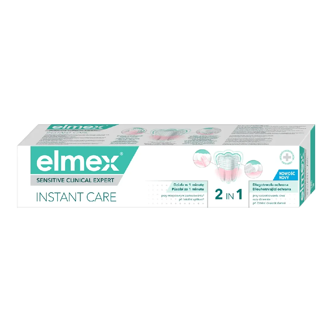 Pasta de dinti Sensitive Clinical Expert Instant Care, 75 ml, Elmex