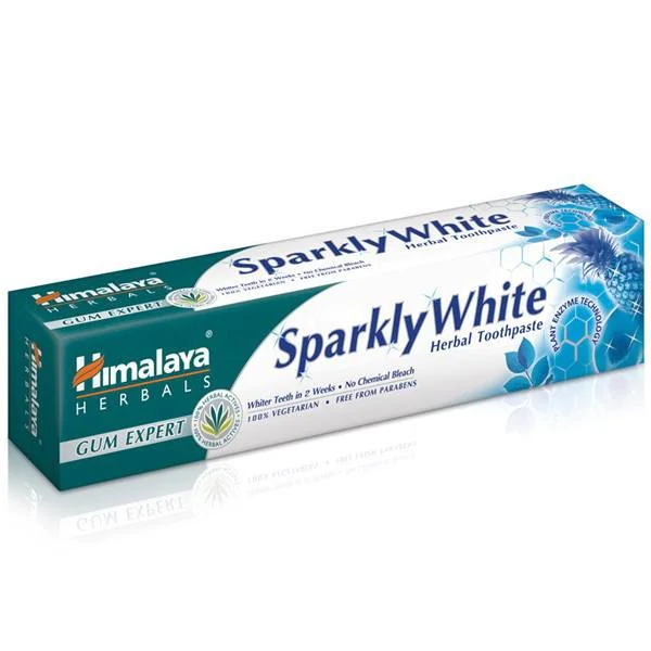 Pasta de dinti Sparkly White, 75 ml, Himalaya
